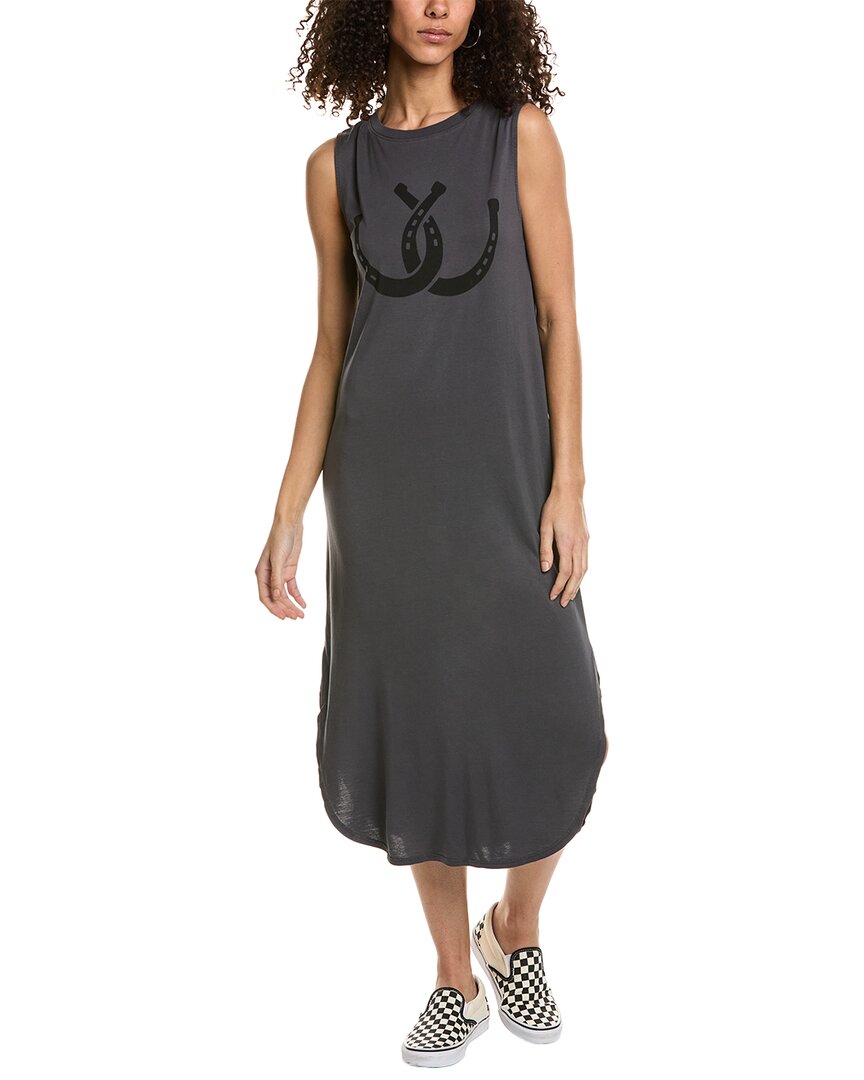Shop Project Social T Double Horseshoes Tank Dress In Grey