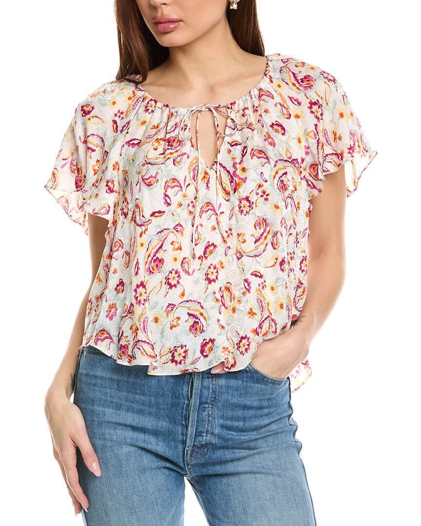 Shop Isabel Marant Étoile Isabel Marant E'toile Penelope Silk-blend Blouse In Beige