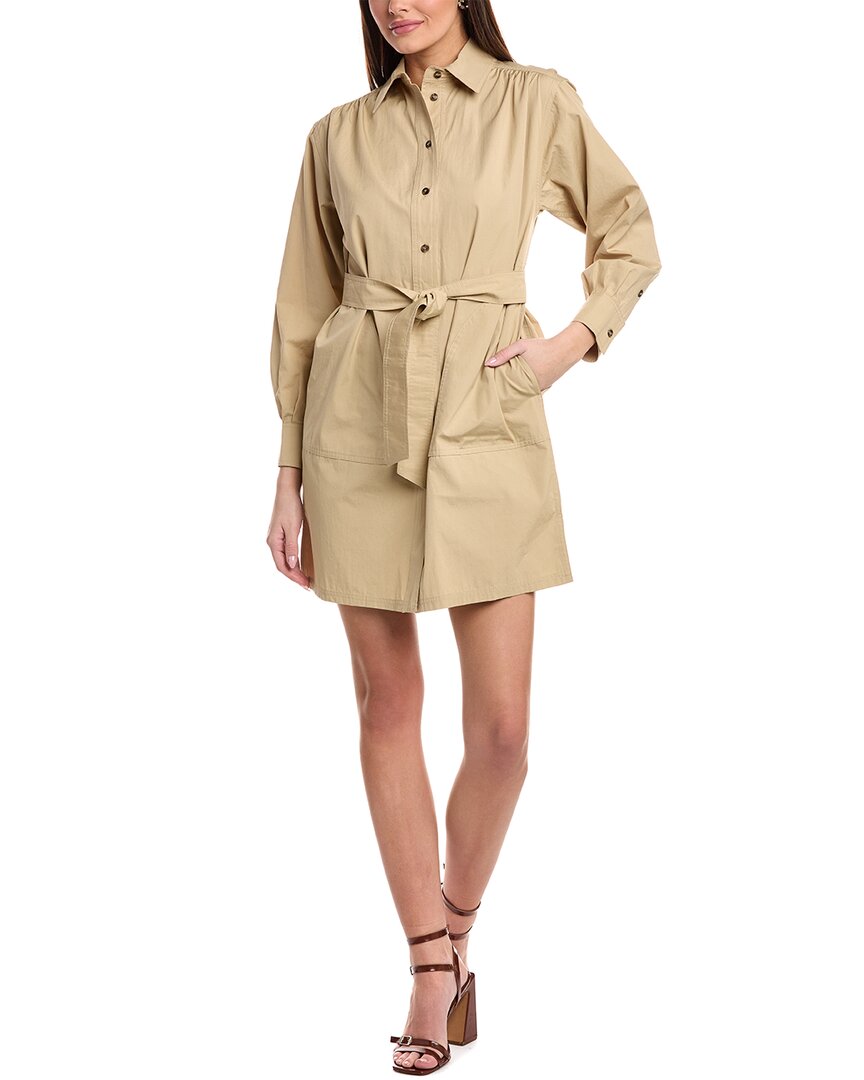 Weekend Max Mara Virgus Shirtdress In Beige