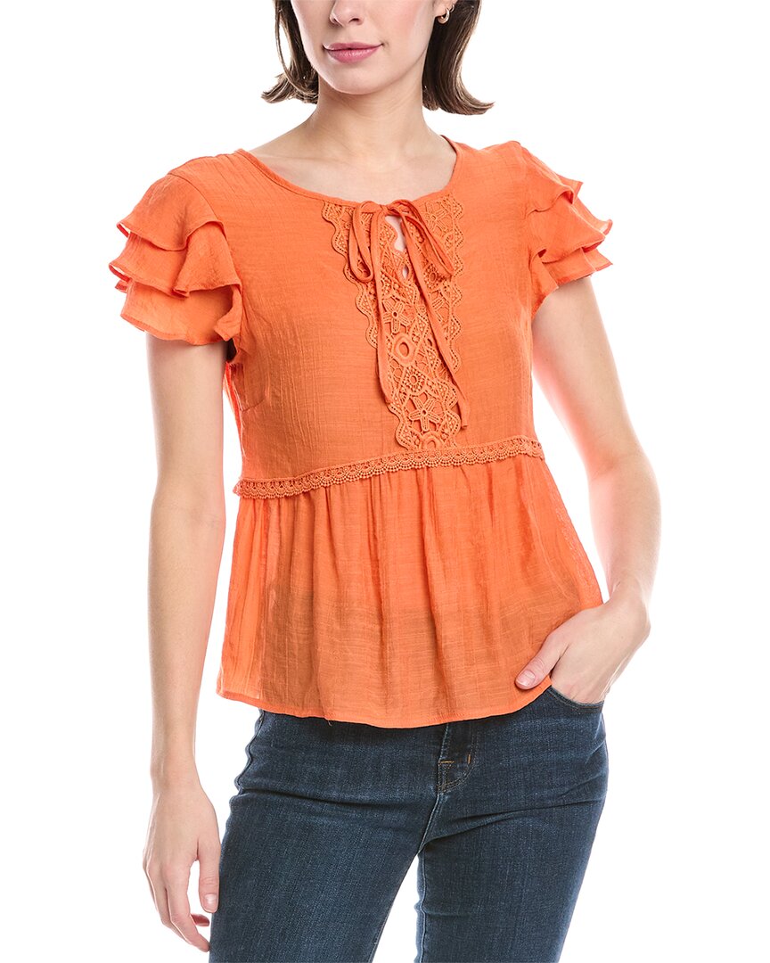 Nanette Lepore Blouse In Orange