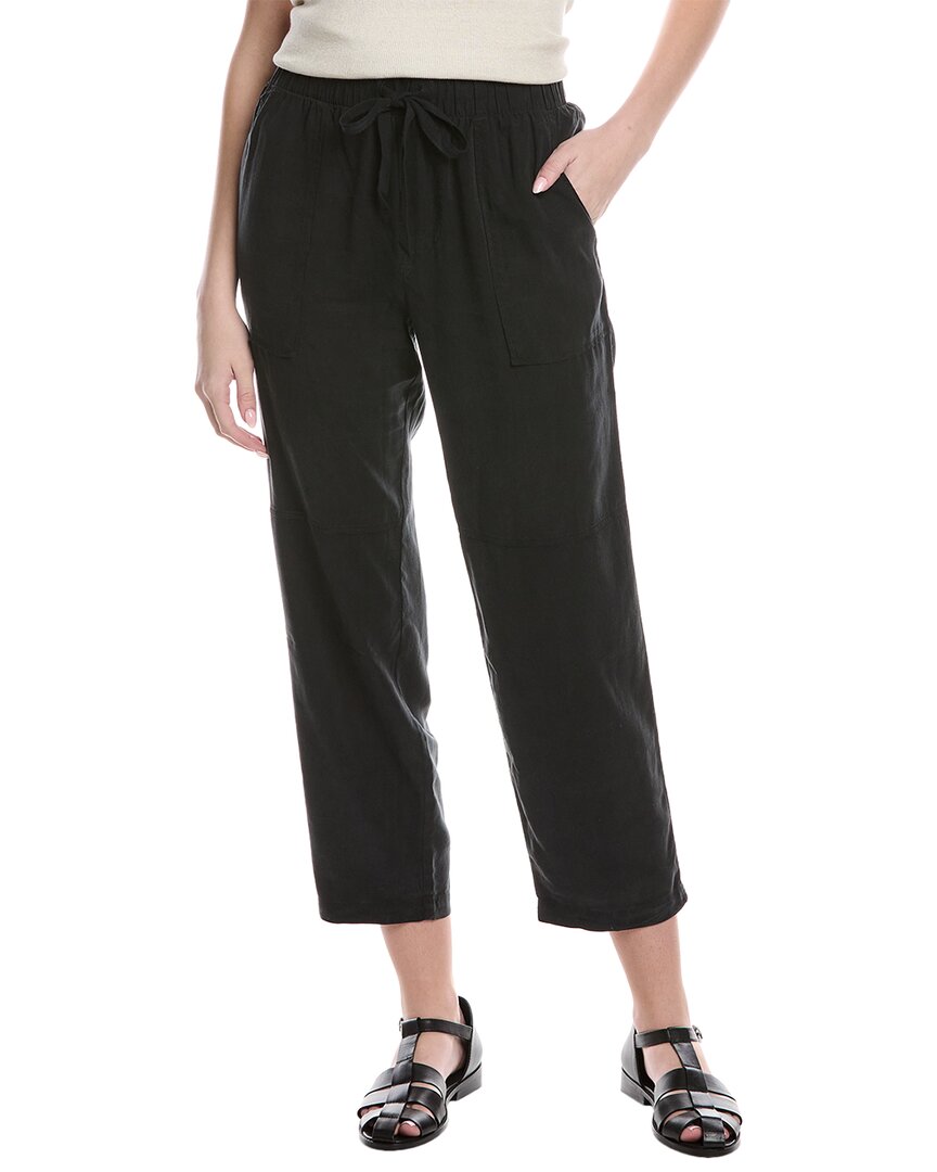 Bella Dahl Utility Tie Waist Trouser In Black