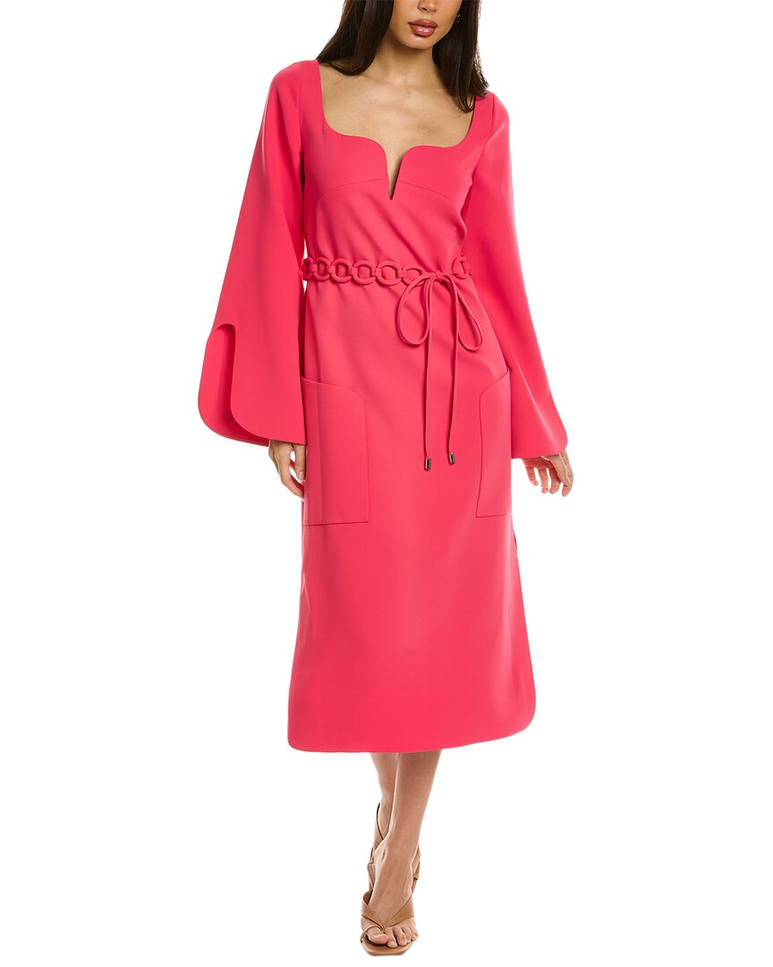 Shop Alexis Sassari Midi Dress In Red