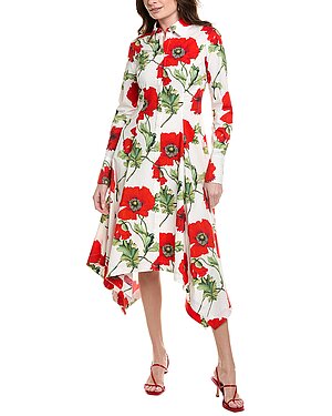 Oscar de la Renta Handkerchief Shirtdress