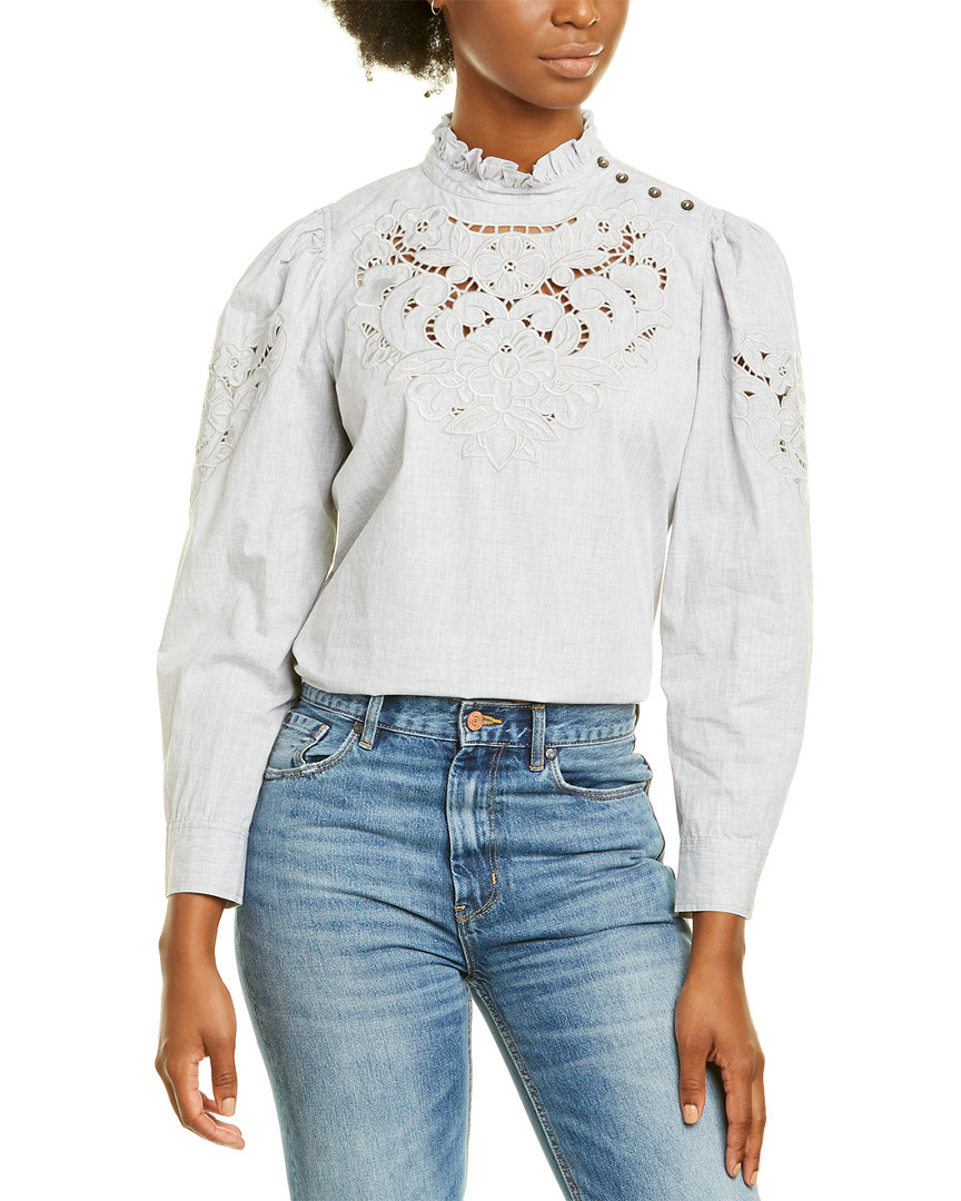 Image of La Vie by Rebecca Taylor Leah Embroidered Top