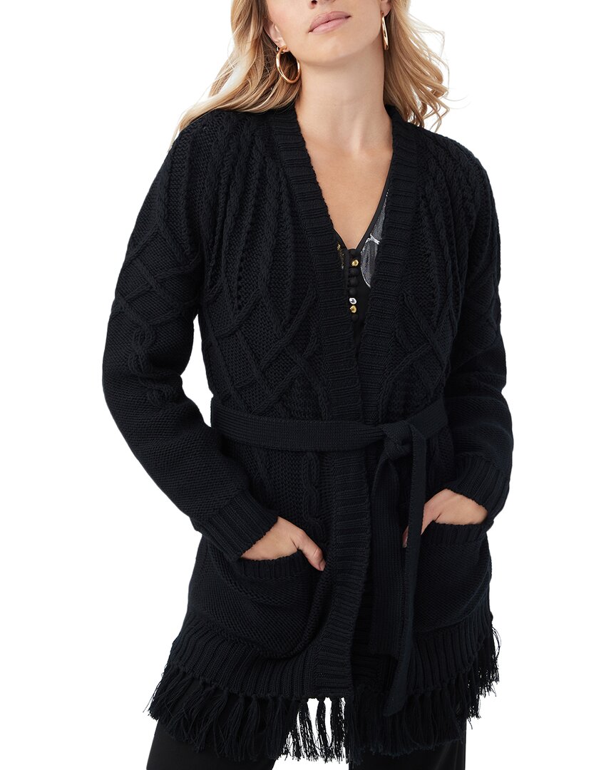 Trina Turk Bourdele Wool Sweater In Black
