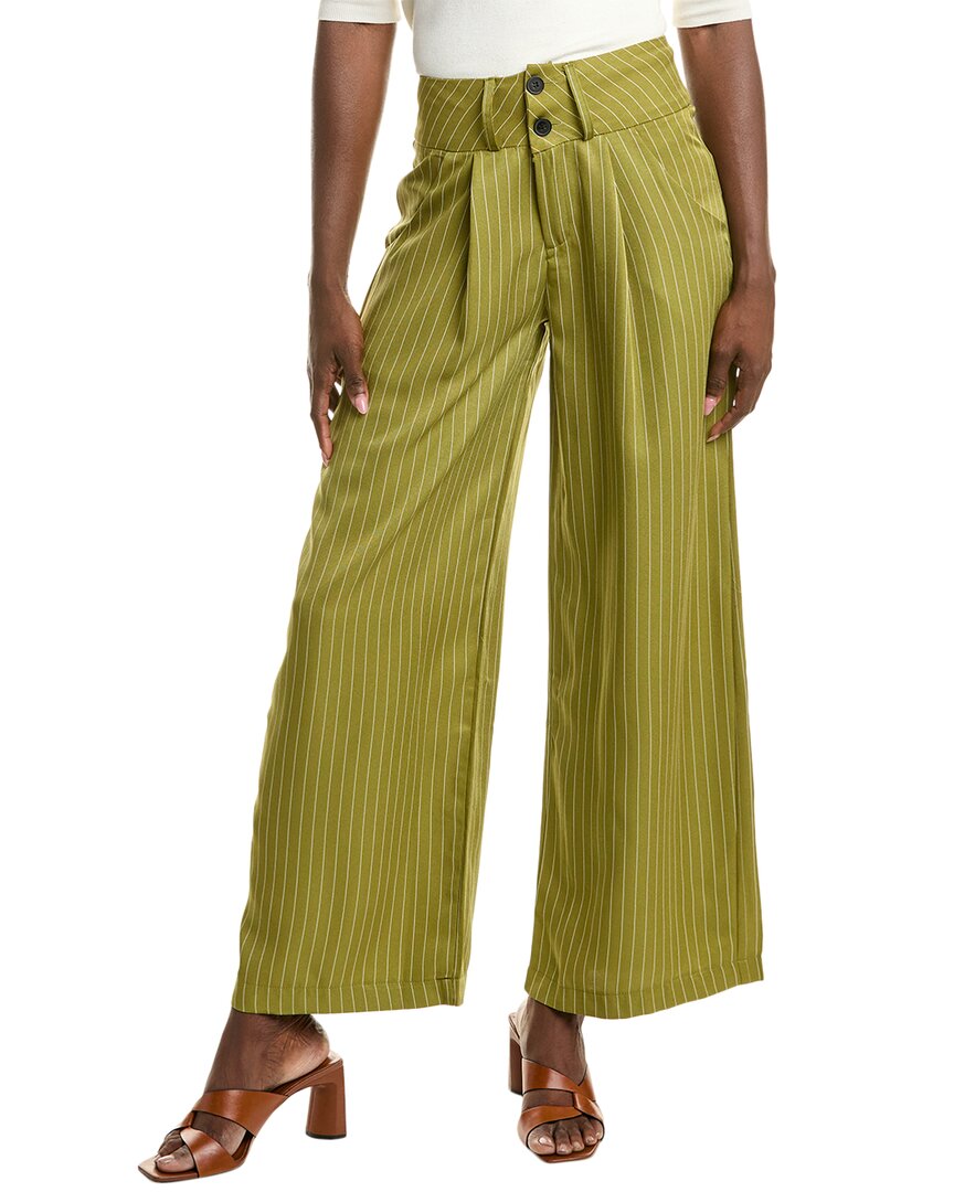 Shop Femme Society Pant In Green