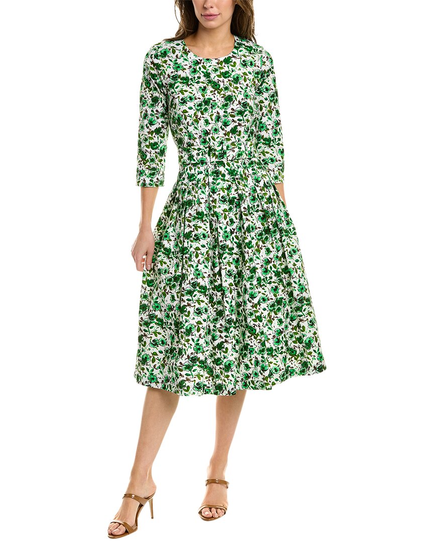 Samantha Sung Florance A-line Dress In Green | ModeSens
