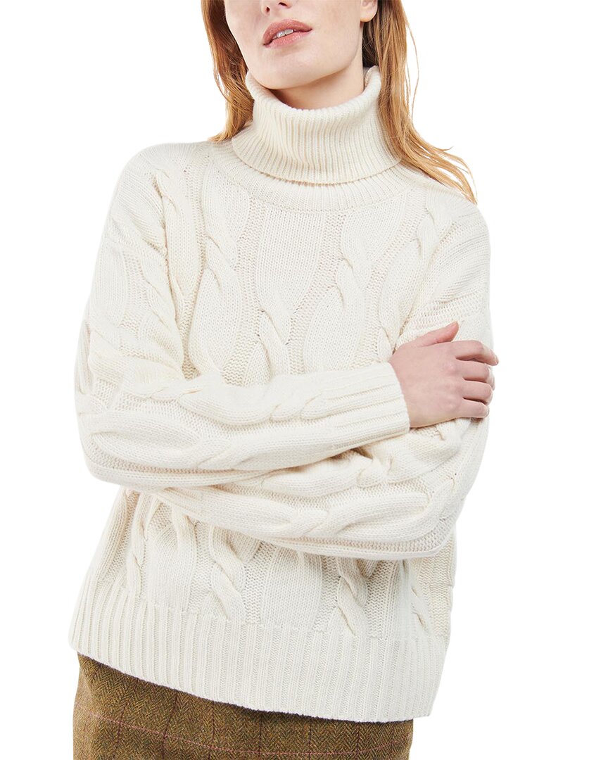 Barbour Pendula Wool-blend Sweater In Beige