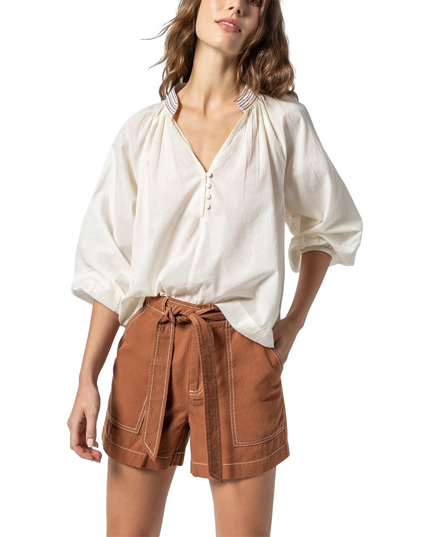 LILLA P LILLA P EASY BUTTON RAGLAN SHIRT