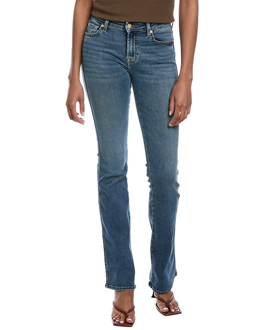 Shop 7 For All Mankind Kimmie Felicity Form Fitted Bootcut Jean In Blue