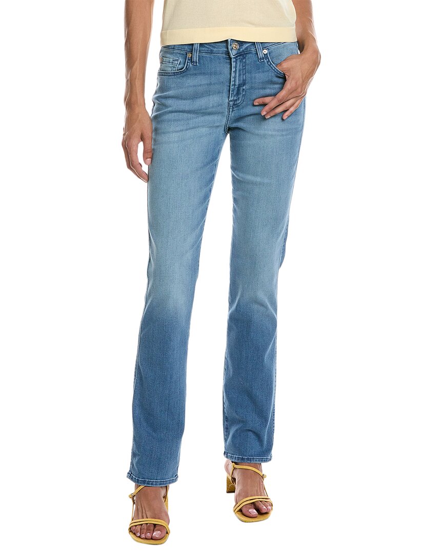 7 For All Mankind Kimmie Form Fitted Slim Evolution Straight Jean In Blue