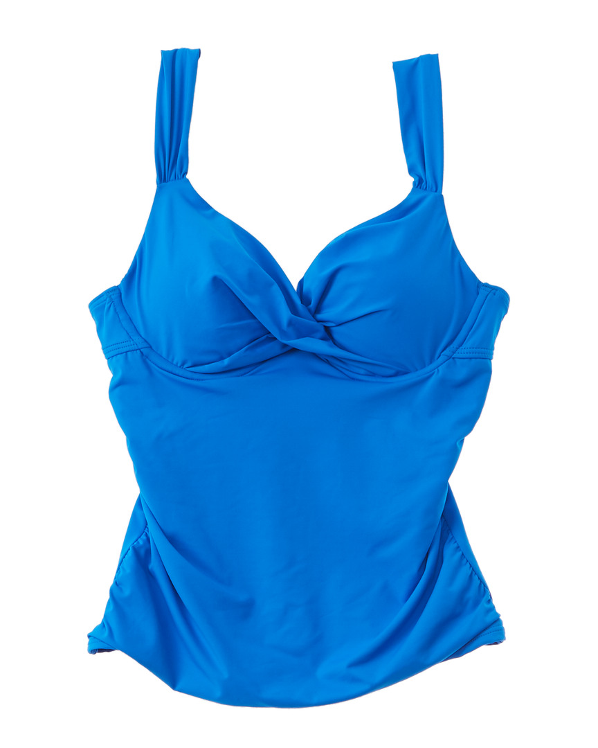 Image of Anne Cole Twist Front Underwire Tankini Top