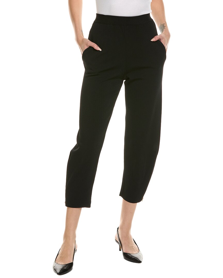 Stella Mccartney Ladies Black Flared Cropped Tailored Trousers In Black