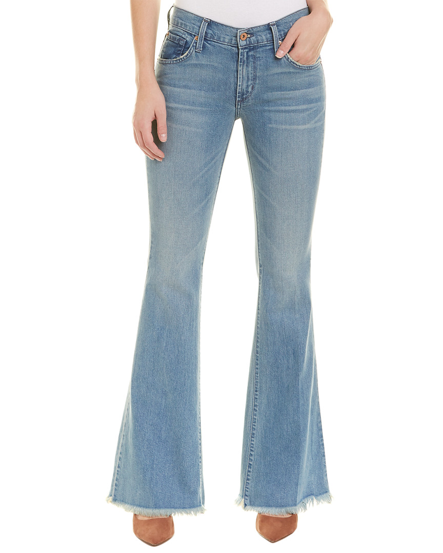 Image of James Jeans Bella Flat Artisan Raw Flare Leg