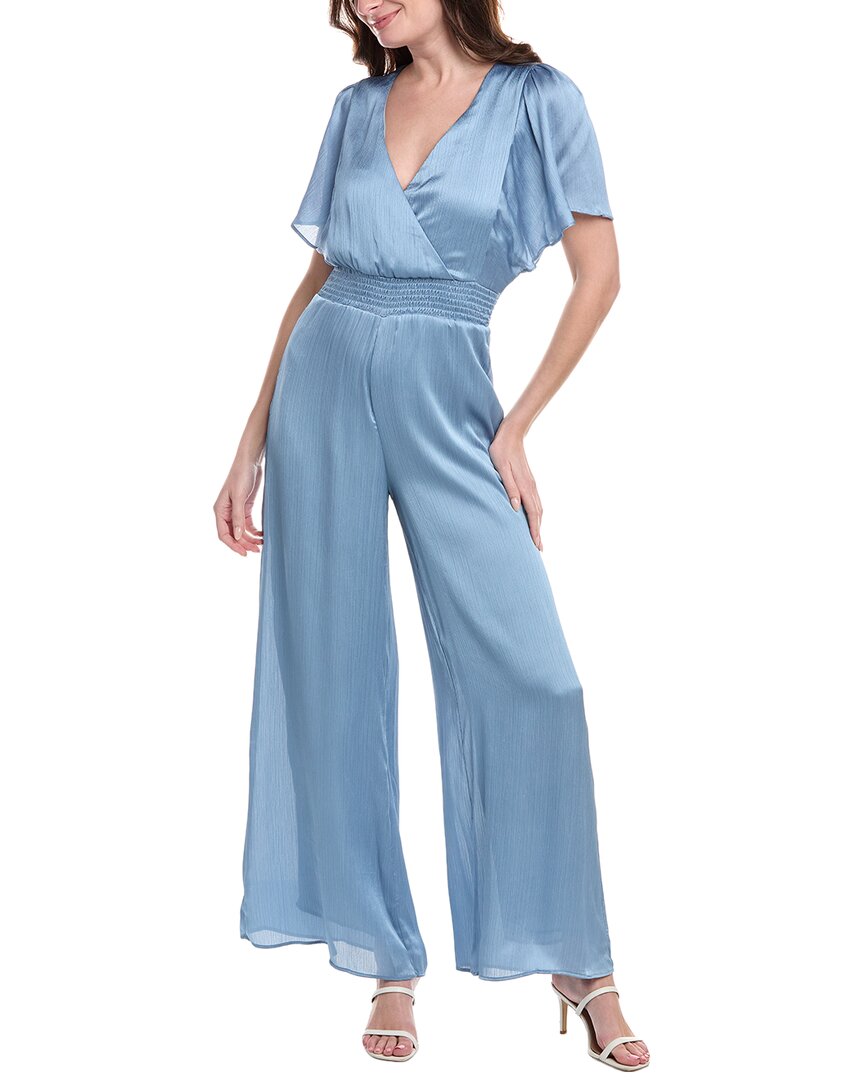 Shop Vince Camuto Surplice Jumpsuit In Blue