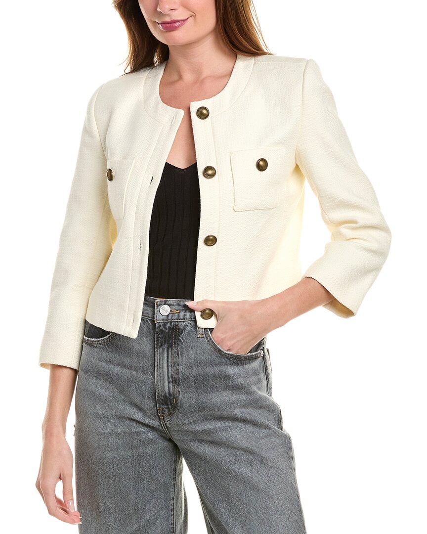 Frame Denim Jacket In White