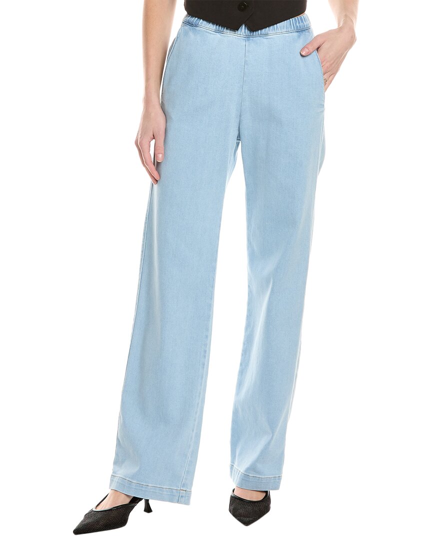 Shop Enza Costa Soft Denim Everywhere Pant In Blue