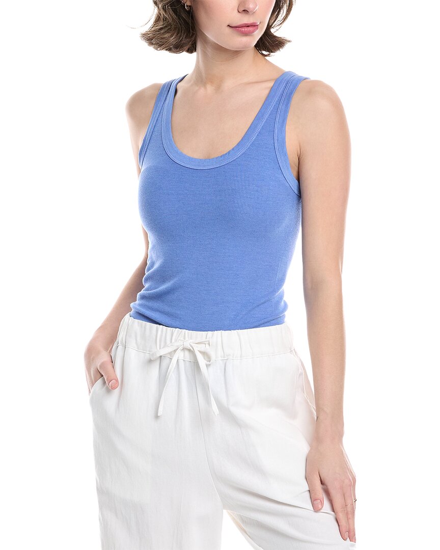 ENZA COSTA ENZA COSTA RIB BOLD SILK-BLEND TANK
