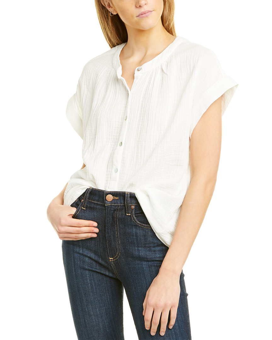 Image of Three Dots Gauze Top