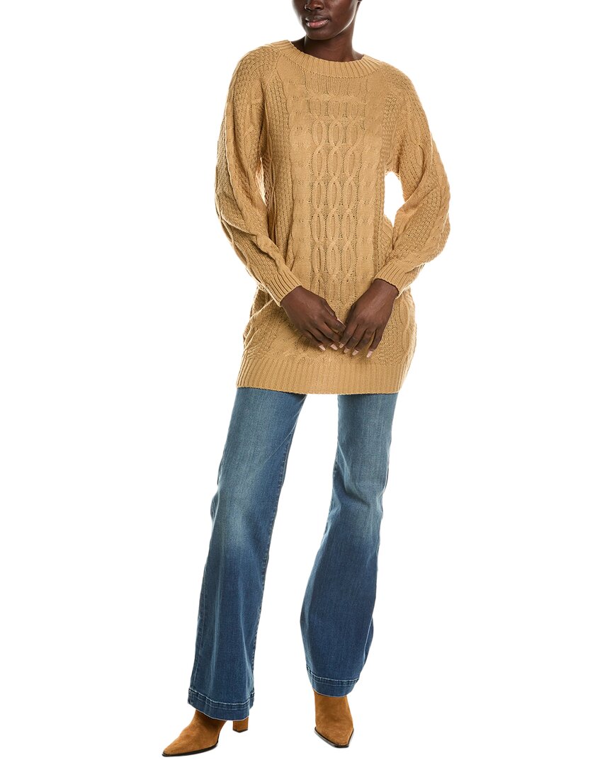 Abbey Sweaterdress In Brown