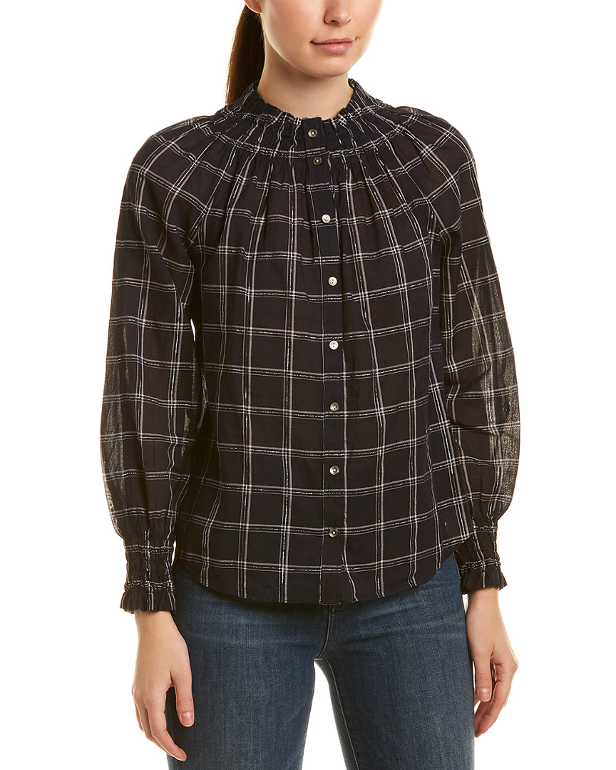Image of La Vie Rebecca Taylor Windowpane Top