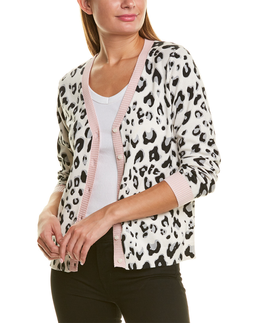 Image of Scott & Scott London Lucy Leopard Silk-Blend Cardigan