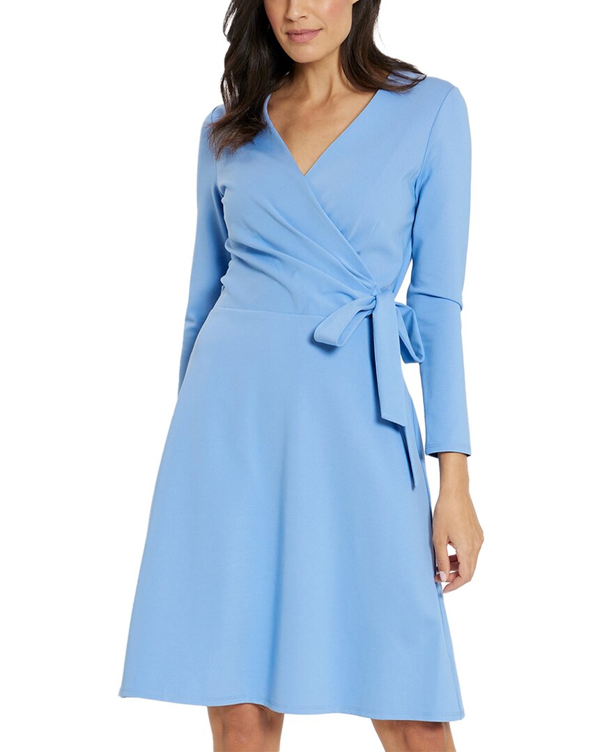 Shop Jude Connally Farrah Ponte Faux Wrap Dress