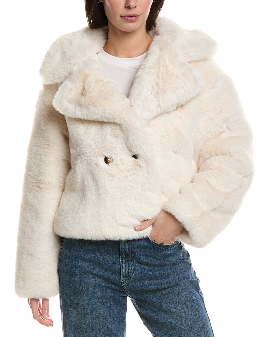 Noize Short Faux-fur Coat In Multi