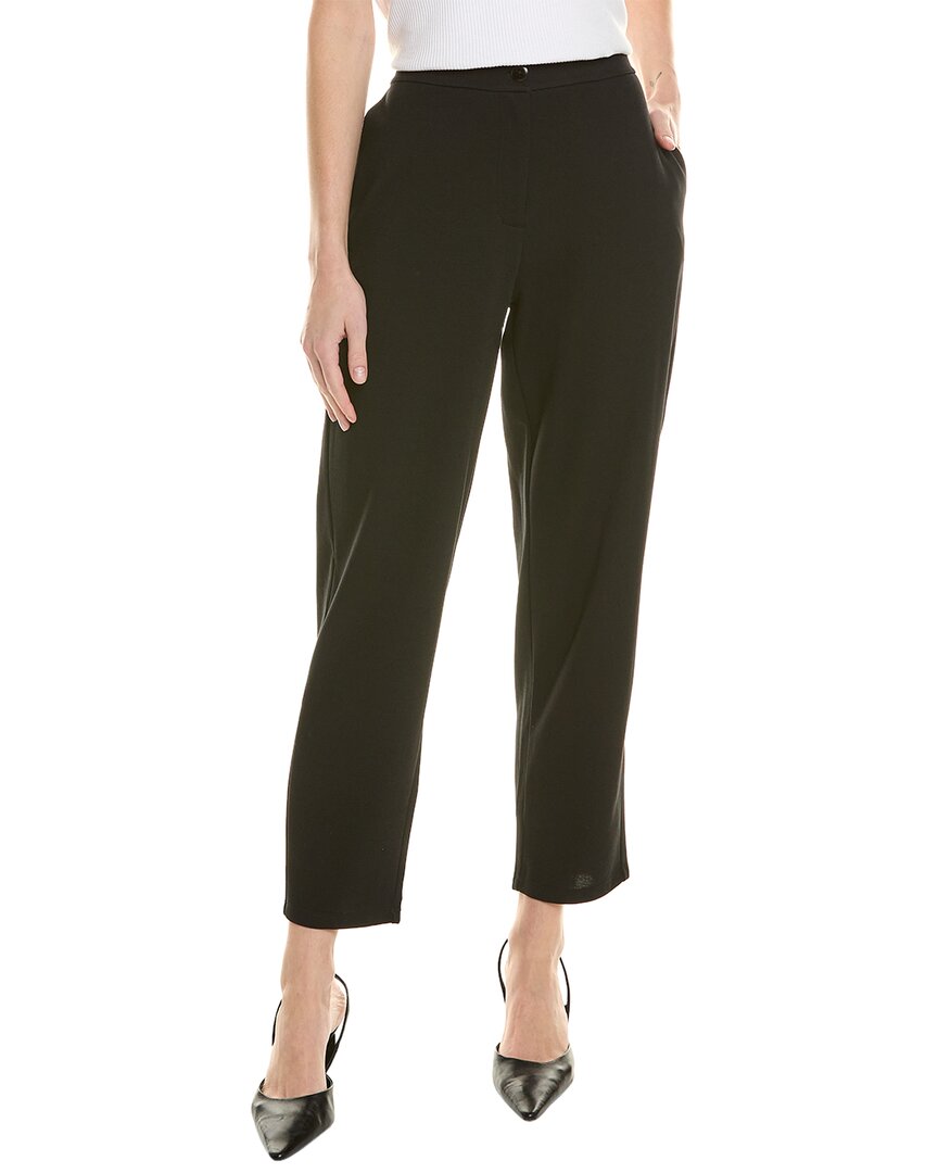 Shop Eileen Fisher Slouchy Ankle Pant In Black