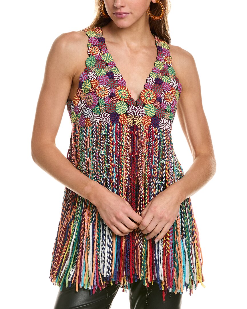 Etro Swirl Fringed Vest