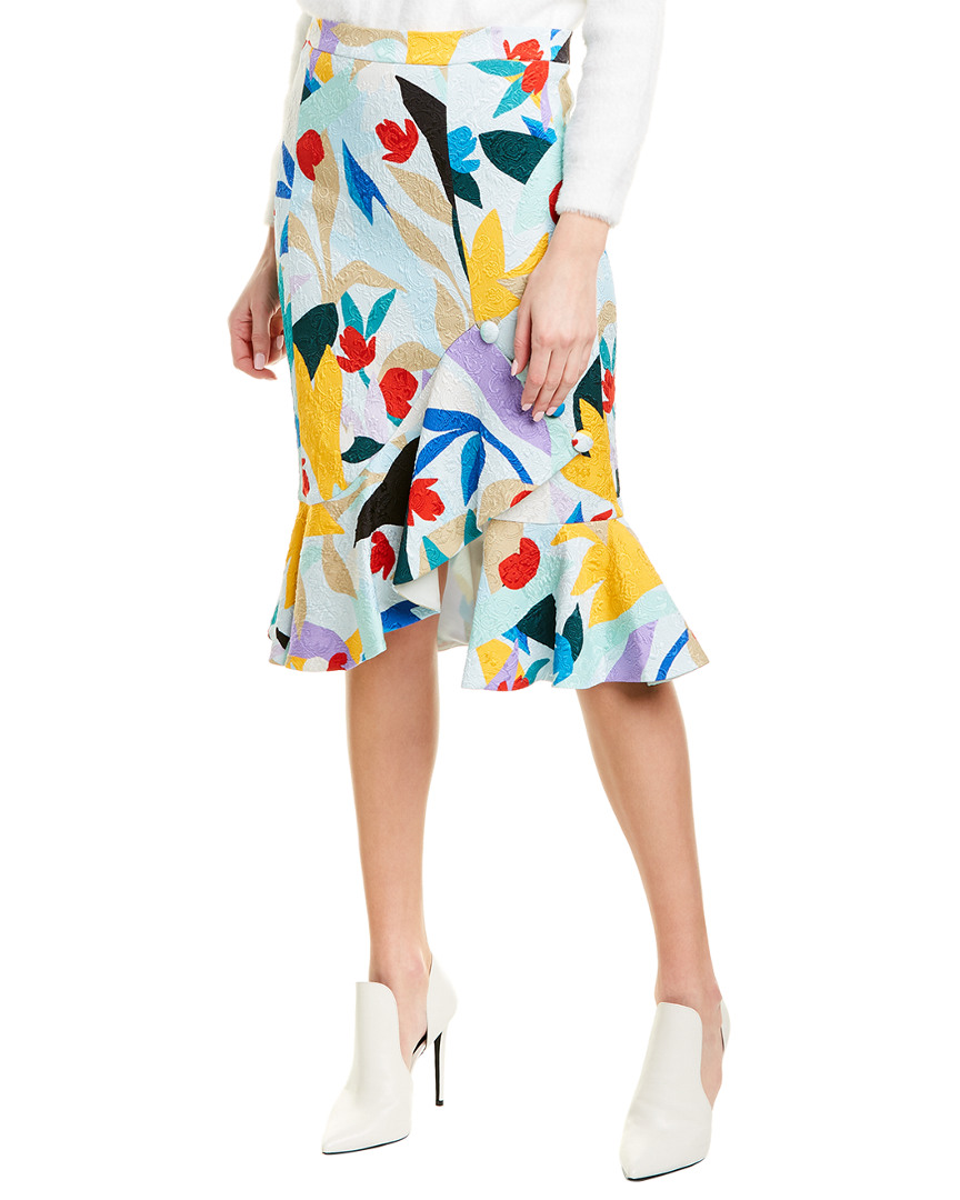 Image of Prabal Gurung Ruffle Skirt