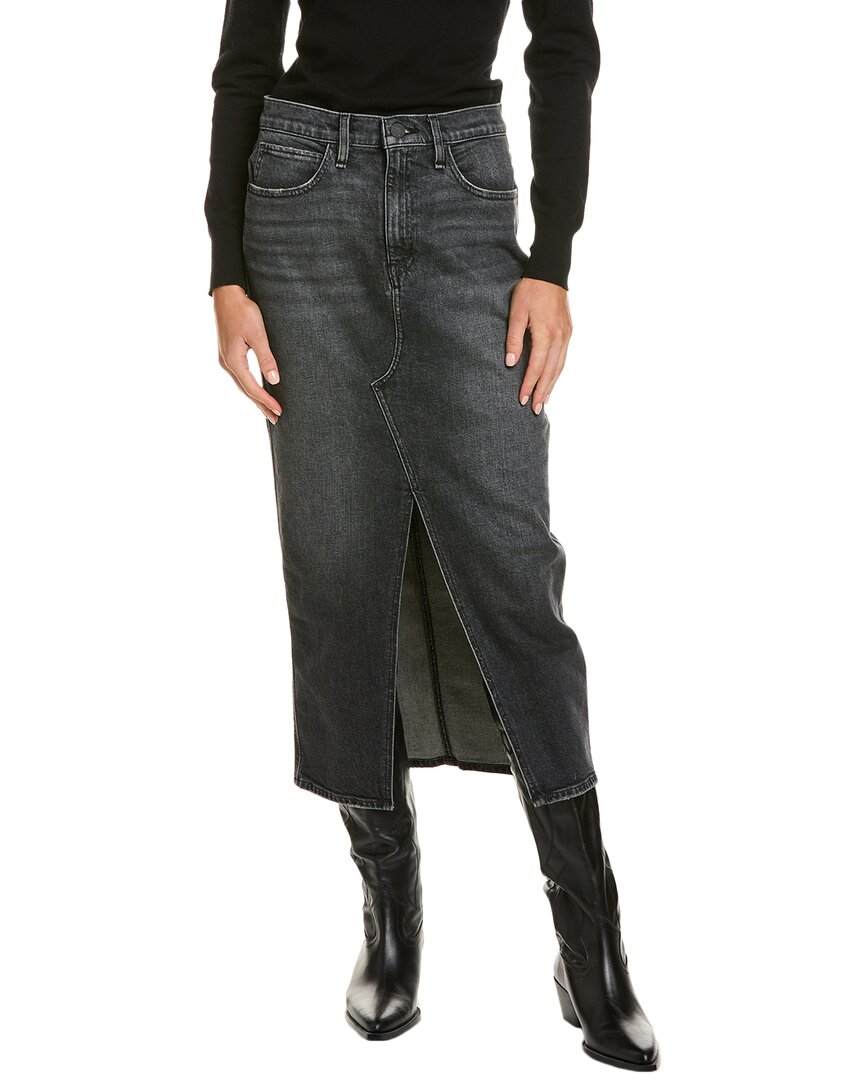 Hudson Jeans Reconstructed Skirt In Black