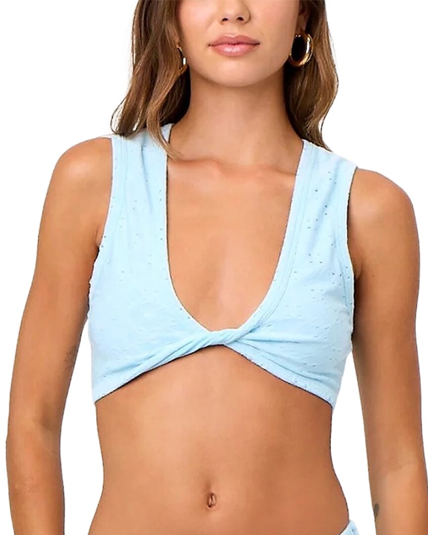 La Porte Danielle Twist-front Bralette Top