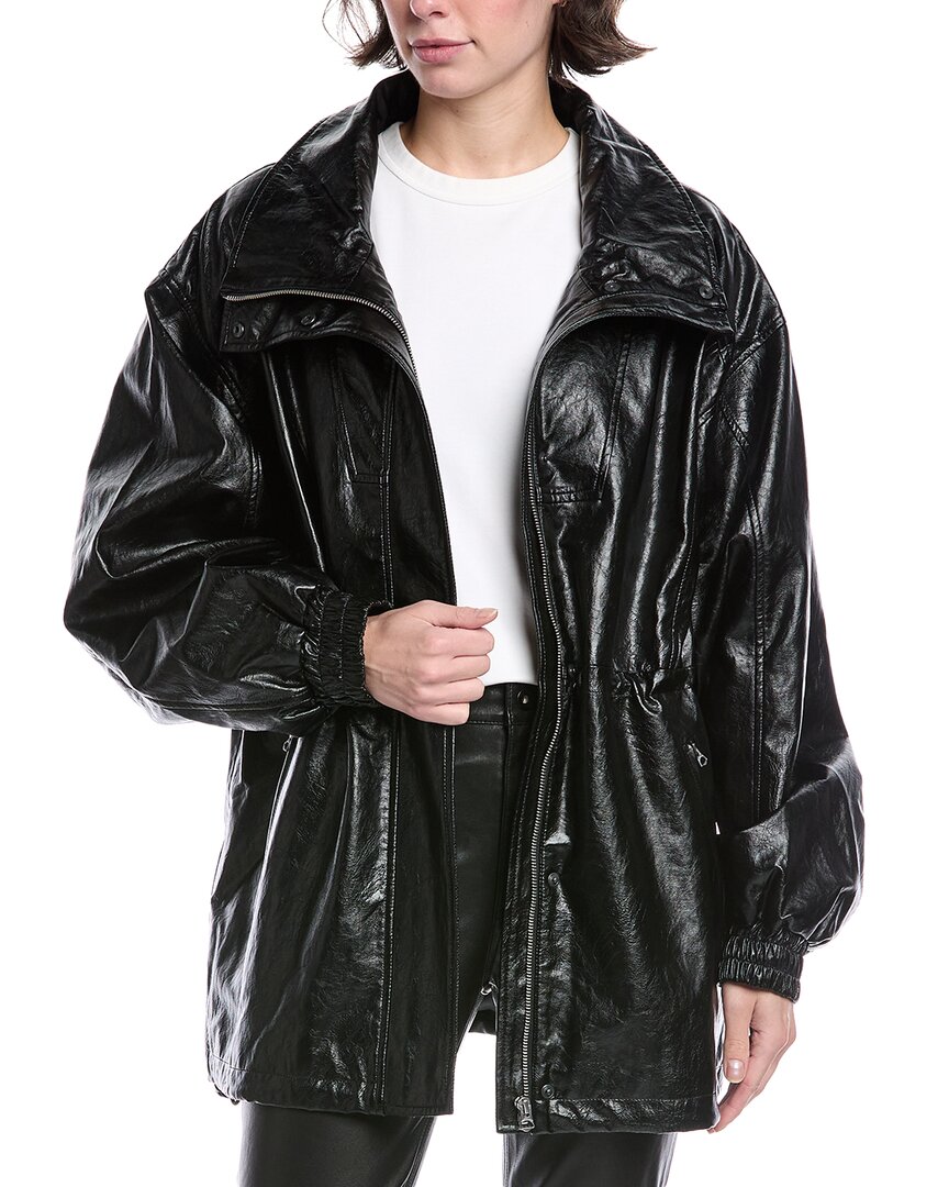 Rag & Bone Monica Foil Jacket In Black