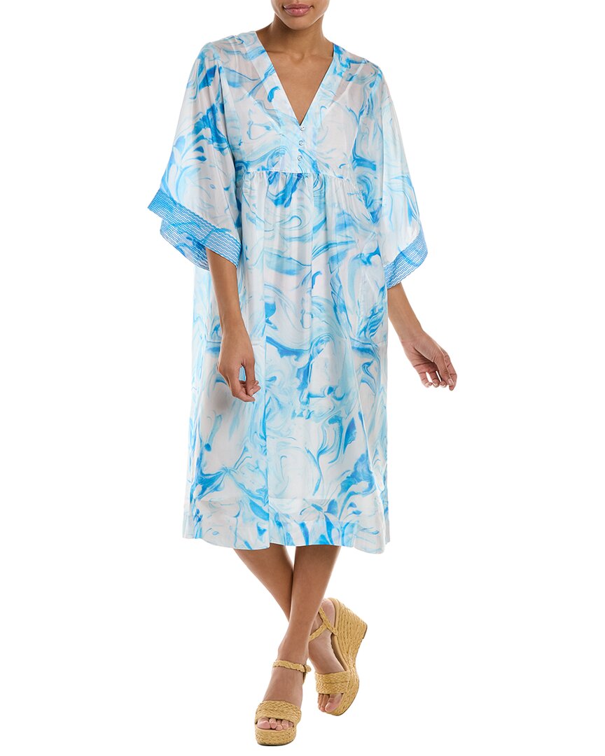 Shop Johnny Was Marble Ocean Silk Kimono Midi Dress