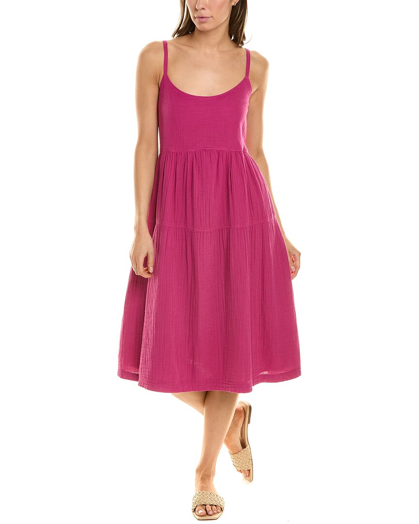 Shop Wilt Tiered Slip Dress In Pink
