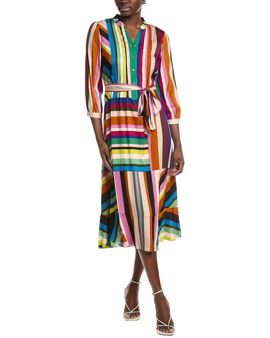 Elie Tahari The Mila Silk-blend Shirtdress