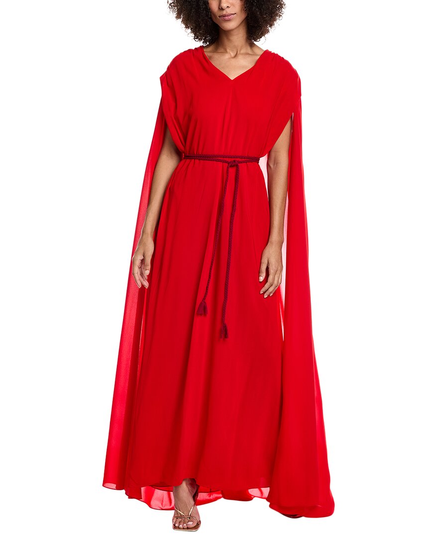 Alice And Olivia Zenaida Maxi Cape Dress