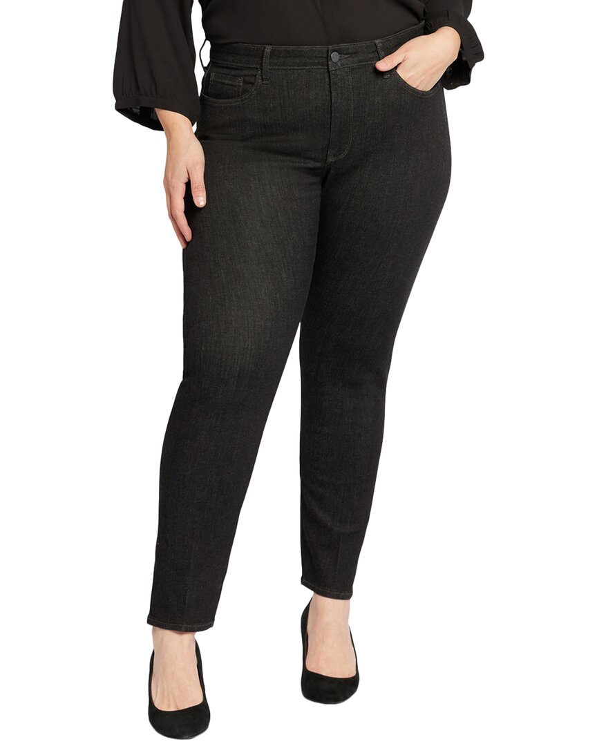 Nydj Waist Match Womens High-rise Denim Wide Leg Pants