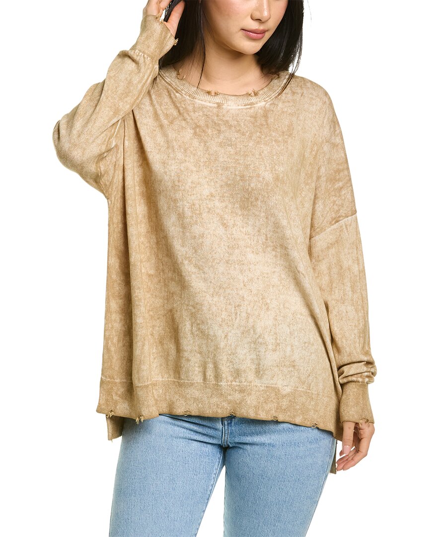 PLANET PLANET DISTRESSED SWEATER