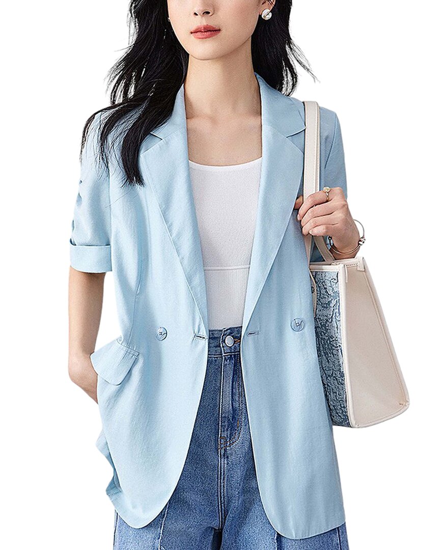 Ounixue Blazer In Blue