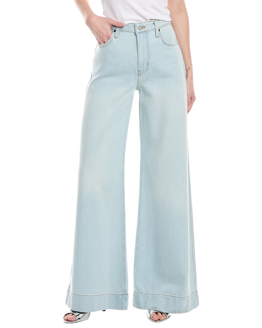 Derek Lam 10 Crosby Coralie Faded High-rise Wide-leg Jeans