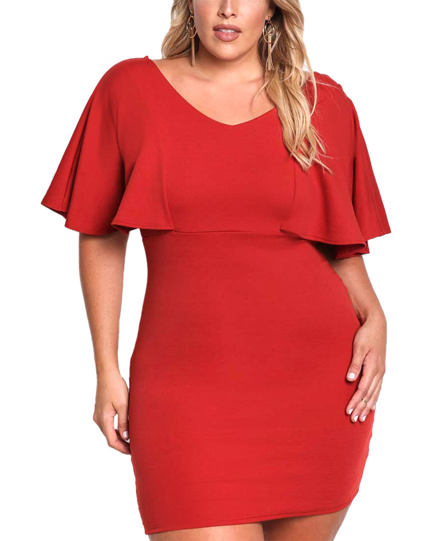 Image of Prered Plus Mini Dress