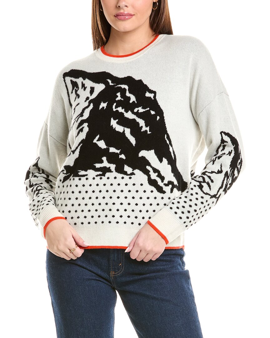 27 MILES MALIBU 27 MILES MALIBU REVERSIBLE INTARSIA MOUNTAIN LANDS WOOL & CASHMERE-BLEND SWEATER
