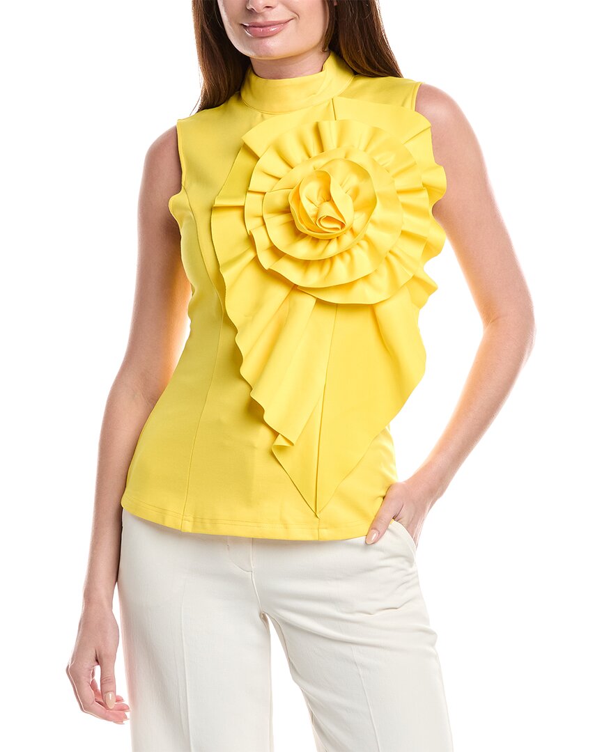 Gracia Ruffle Flower Detail Tank