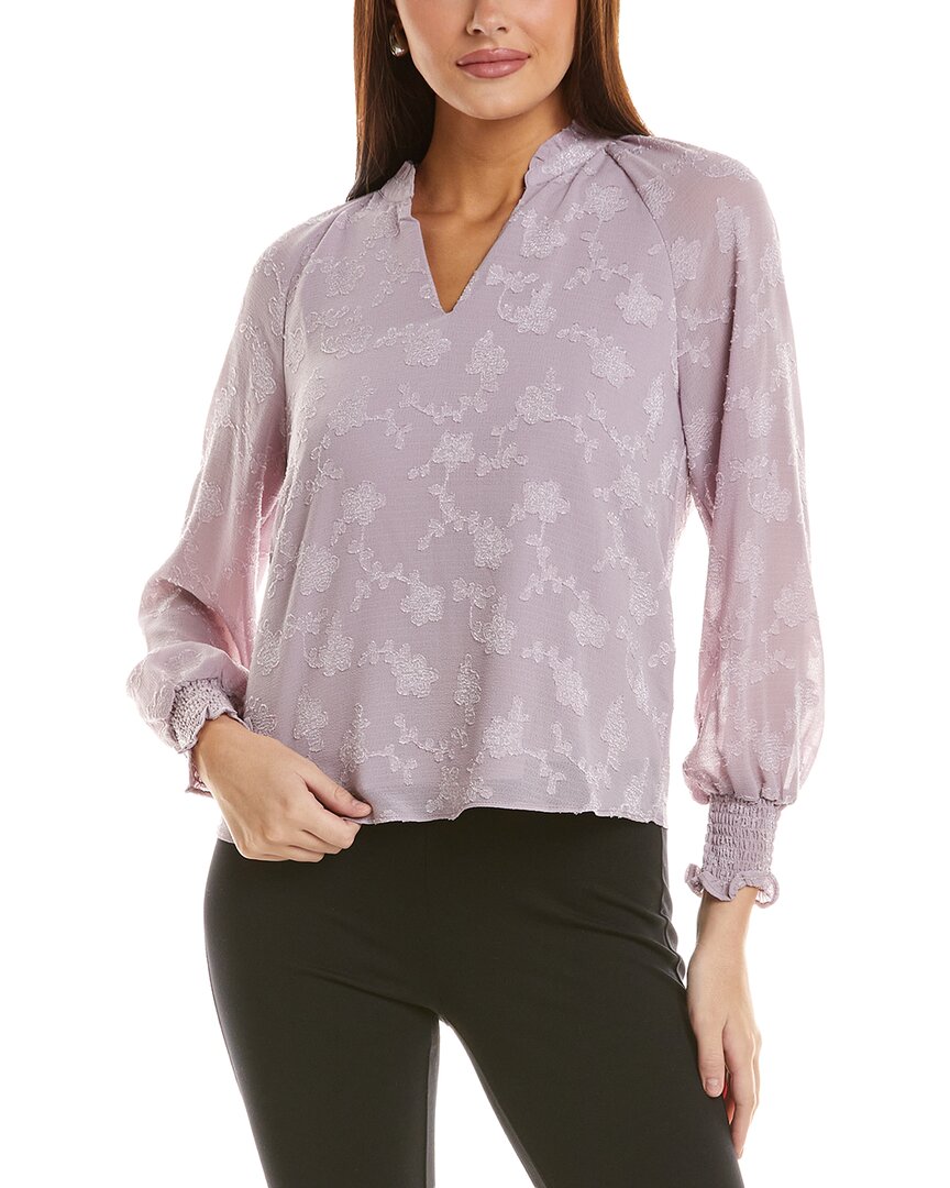 NANETTE LEPORE NANETTE NANETTE LEPORE PEBBLE CREPE BLOUSE