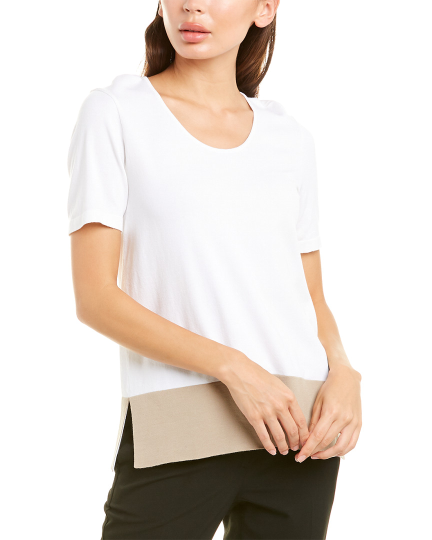 Image of Piazza Sempione Colorblock Hem Top