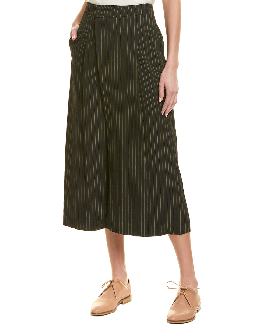 striped culotte pants