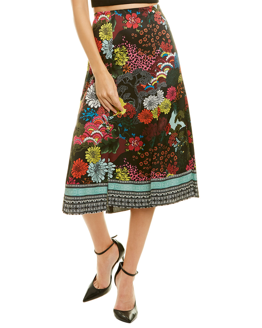 Image of alice + olivia Athena Midi Skirt