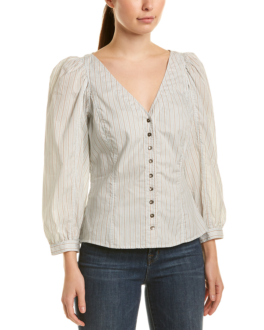 Image of La Vie Rebecca Taylor Stripe Mix Top